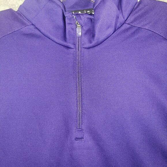 Adidas Mens 1/4 Zip Jacket Pullover M Collegiate Workout Athletic Wear Unisex - Picture 3 of 9